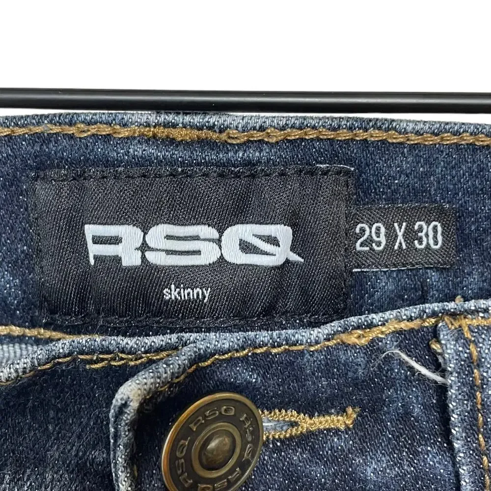 RSQ Men’s Dark Wash Skinny Jeans Denim Cotton Size 29x30